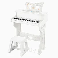 Синтезатор, пианино детское со стулом, дeтский cинтезaтоp с микрофоном, 37 клавиш 6626B