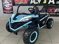 Детский электромобиль Baby Driver Buggy арт. T111 (небесный) Двухместный, усиленный аккумулятор 24V/10AH