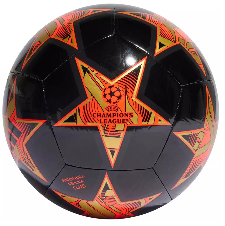 Мяч футбольный №5 Adidas UEFA Champions League Match Ball Replica Club Black 23/24 - фото 2 - id-p218329090