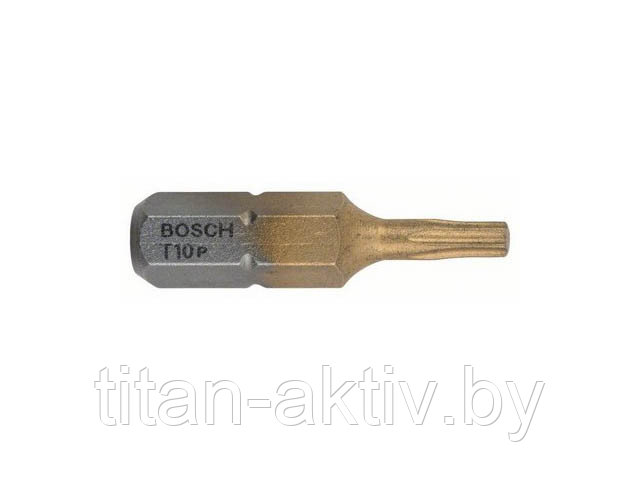 Насадка (бита) Torx Т10х25мм TIN (BOSCH) - фото 1 - id-p217343318