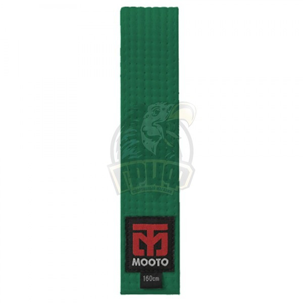 Пояс тхэквондо Mooto хлопок/полиэстер 240 см (зеленый) (арт. 16706)