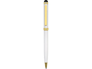 Ручка шариковая Голд Сойер со стилусом, белый, фото 2