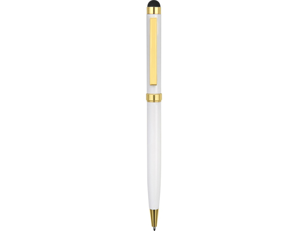 Ручка шариковая Голд Сойер со стилусом, белый - фото 2 - id-p218330219