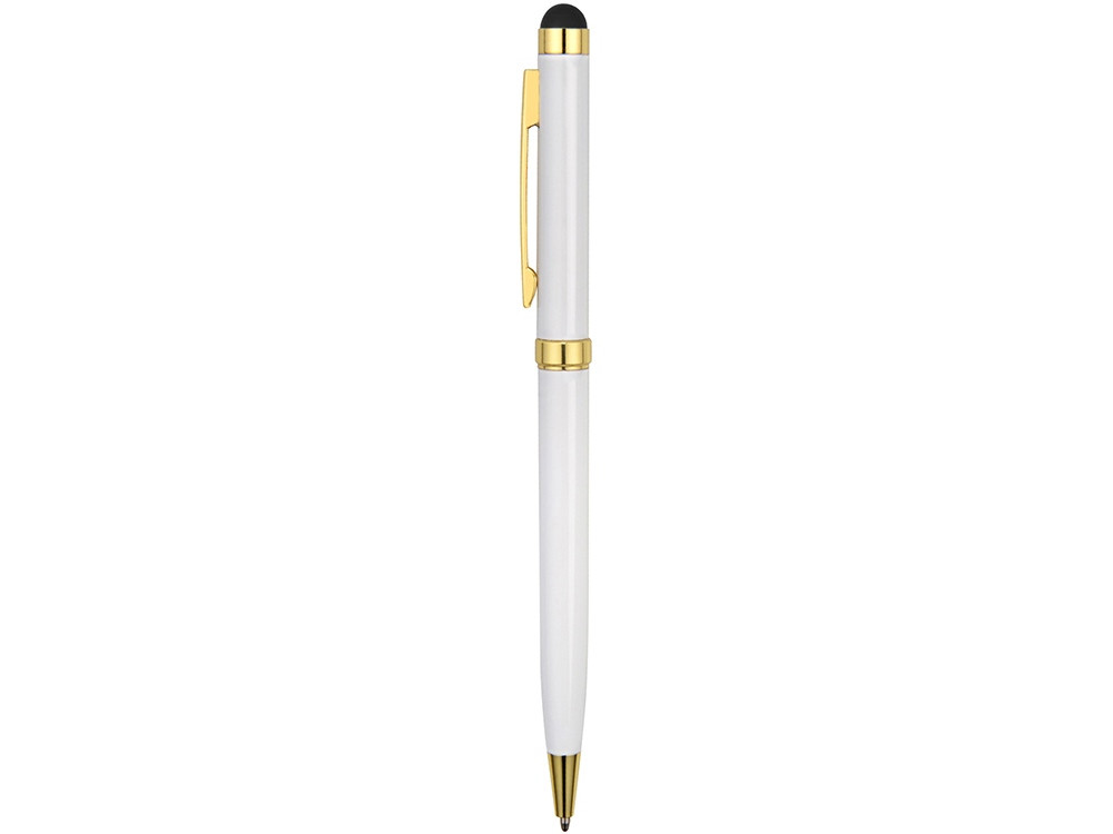Ручка шариковая Голд Сойер со стилусом, белый - фото 3 - id-p218330219
