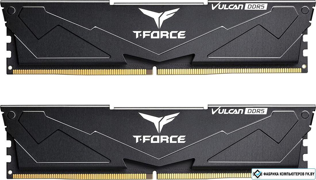 Оперативная память Team T-Force Vulcan 2x16ГБ DDR5 6000 МГц FLBD532G6000HC38ADC01 - фото 1 - id-p218332966
