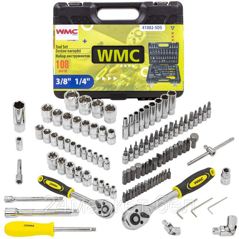 Универсальный набор инструментов WMC Tools 41082-5 (108 предметов) - фото 1 - id-p218228336