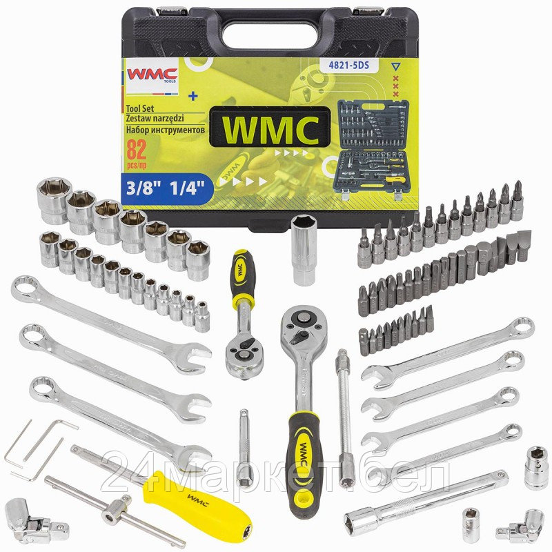 Универсальный набор инструментов WMC Tools 4821-5 (82 предмета) - фото 1 - id-p218228337