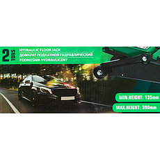 RF-TR20003 RockFORCE Домкрат подкатной гидравлический 2т (h min 135мм, h max 390мм), фото 3