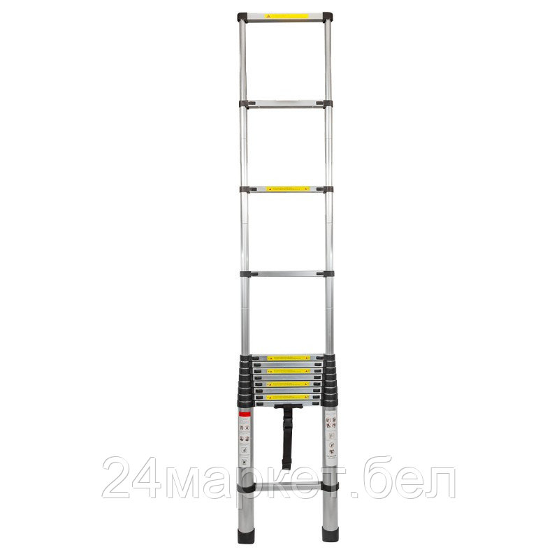 F-UP500 Forsage Лестница телескопическая алюминиевая односекционная (5.0м,13ступенек, max нагрузка 150кг, вес - фото 1 - id-p218228762