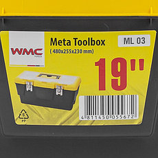 Ящик пластмассовый 19", 480x255x230мм WMC TOOLS WMC-ML.03, фото 3