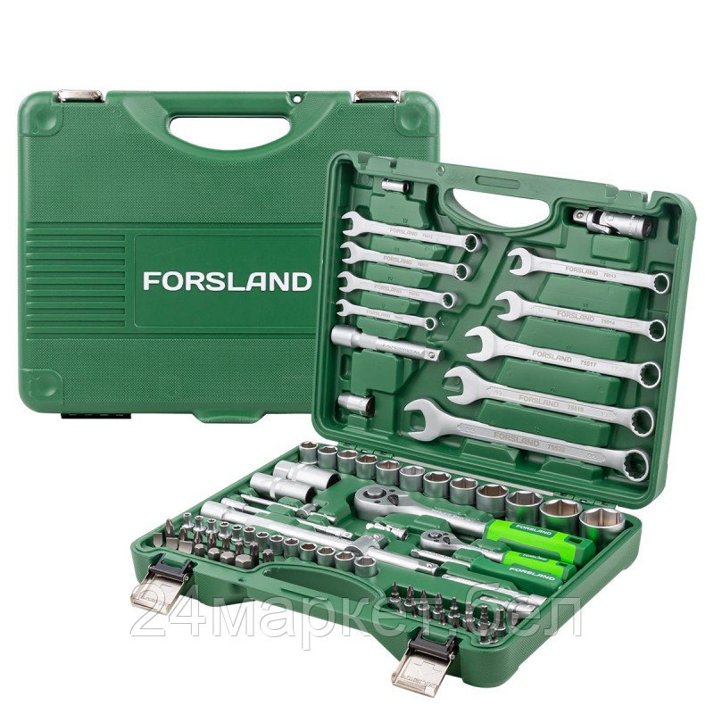 Набор инструментов 82 пр. Forsland Forsland-4821-5 - фото 2 - id-p211452211
