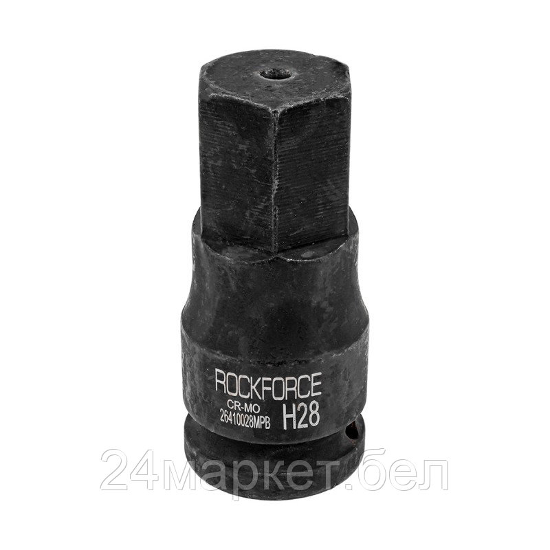 RF-26410028MPB RockFORCE Головка-бита ударная 6-гранная 28мм,3/4" - фото 1 - id-p218229099