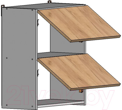 Шкаф навесной для кухни Интермебель Микс Топ ШНС 720-11-600 60см - фото 3 - id-p218345605
