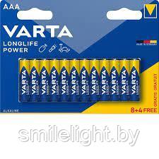 Элемент питания VARTA Longlife Power AAA/LR03 Alkaline 1,5V Bl.12 (8+4) - фото 1 - id-p218348375