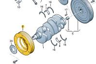 Шкив коленвала 2.7TDI | 3.0TDI VAG