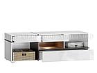 Тумба под ТВ Мадера - Белый глянец / Венге (Выставочный образец), фото 4