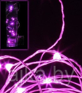 Гирлянда светодиодная Роса 2 м, розовый - фото 6 - id-p218351506
