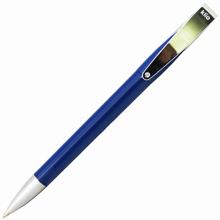 Ручка шариковая, автоматическая, пластик, металл, синий/серебро, Cobra - фото 2 - id-p218351593