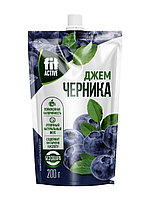 Джем "Черника" 200 г (дойпак), Fit Active