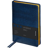 Ежедневник недатир. А5, 160л., кожзам, Berlingo "xGold", зол. срез, синий UD0_81501