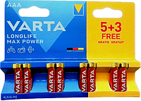 Элемент питания VARTA Longlife Max Power AAA/LR03 Alkaline 1,5V Bl.8 (5+3)