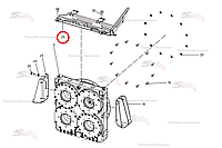 Планка распределительной коробки 015.87916 для свеклоуборочного комбайна Grimme Rexor 620/630