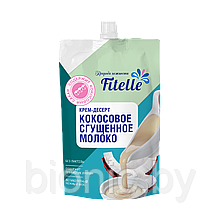 Крем-десерт Кокосовое сгущенное молоко, 100г дой-пак, Fitelle