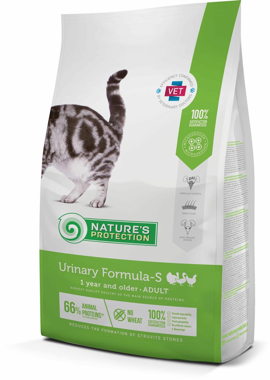 Корм сухой Nature's Protection Urinary Formula-S Poultry для взрослых кошек 7кг./развес