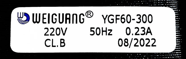 Вентилятор тангенциальный Weiguang 60*300мм. YGF60.300 - фото 2 - id-p218364915