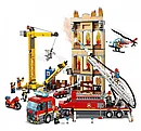 Детский конструктор Lari со светом Пожарная станция и кран арт. 11216, аналог лего пожарные сити в н, фото 2
