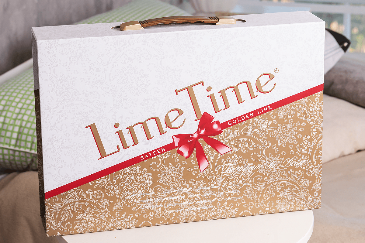 Постельное белье Lime Time 2-х сп. Golden Line сатин-жаккард Чароит - фото 2 - id-p218373526