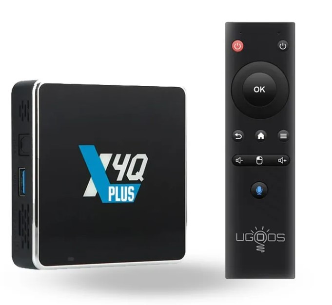 Смарт ТВ приставка Ugoos X4Q Plus S905X4 4G + 64G андроид TV Box - фото 2 - id-p218374718