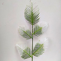 Лист пластиковый бело-зеленый 39 см