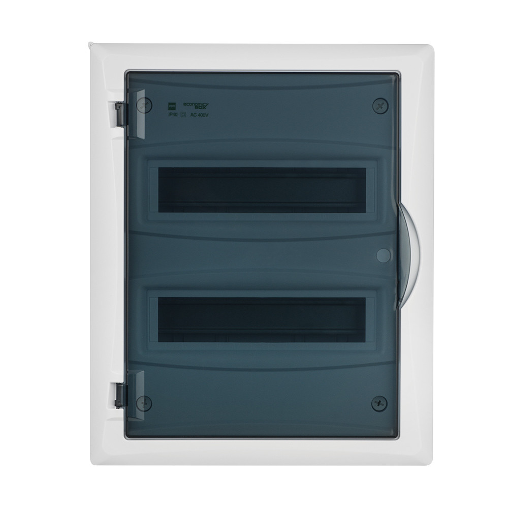 Elektro-Plast ECO BOX 24M (2x12M) дымчатая дверь, IP40 электрощит встраиваемый 2515-01 - фото 1 - id-p218329014