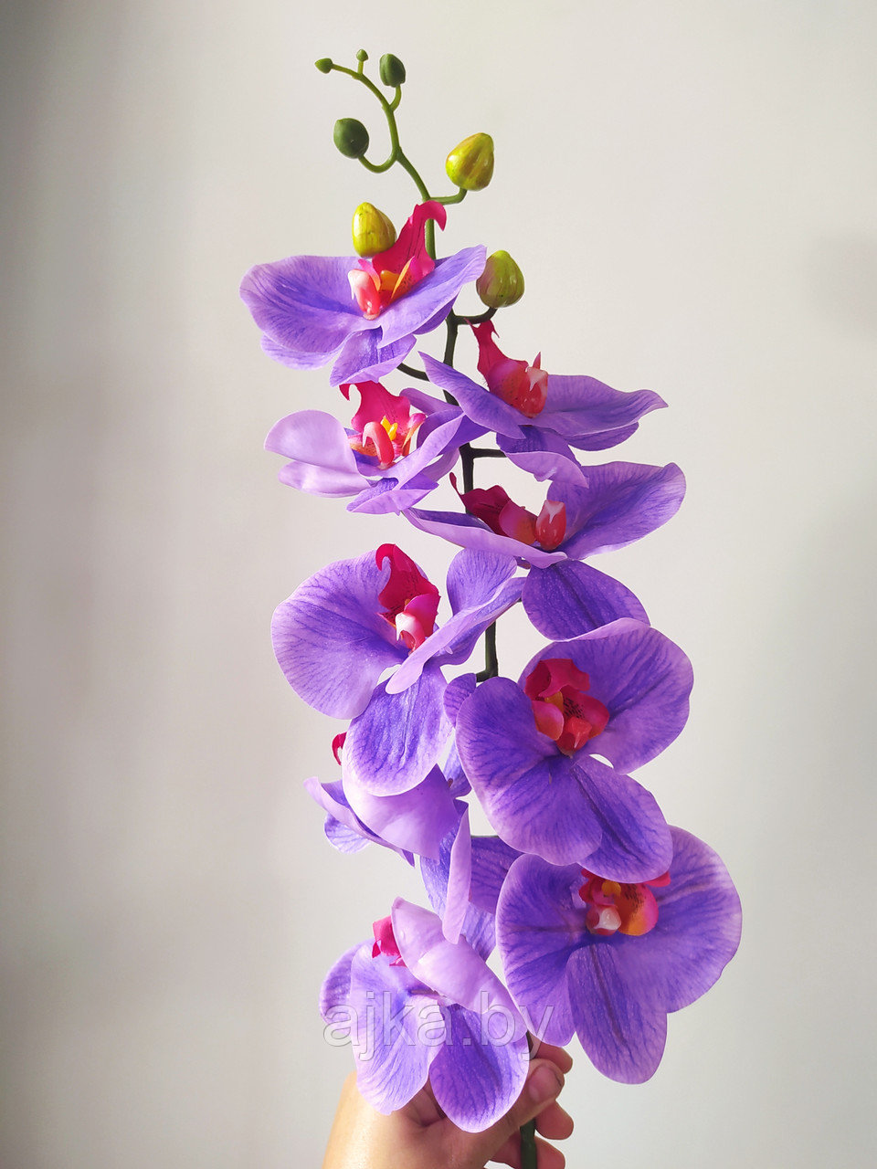 Орхидея силиконовая 90 см, цвет сиреневый - фото 1 - id-p218375989