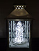 Фонарь светодиодный с ангелом 24 см, серый, фото 3