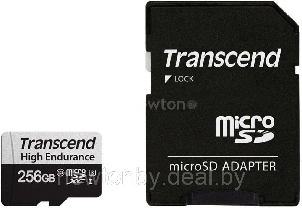 Карта памяти Transcend microSDXC TS256GUSD350V 256GB (с адаптером) - фото 1 - id-p207308200