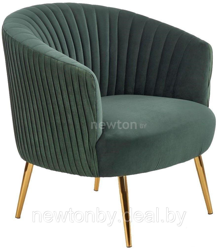 Интерьерное кресло Halmar Crown (темно-зеленый/золотой) - фото 1 - id-p213534705
