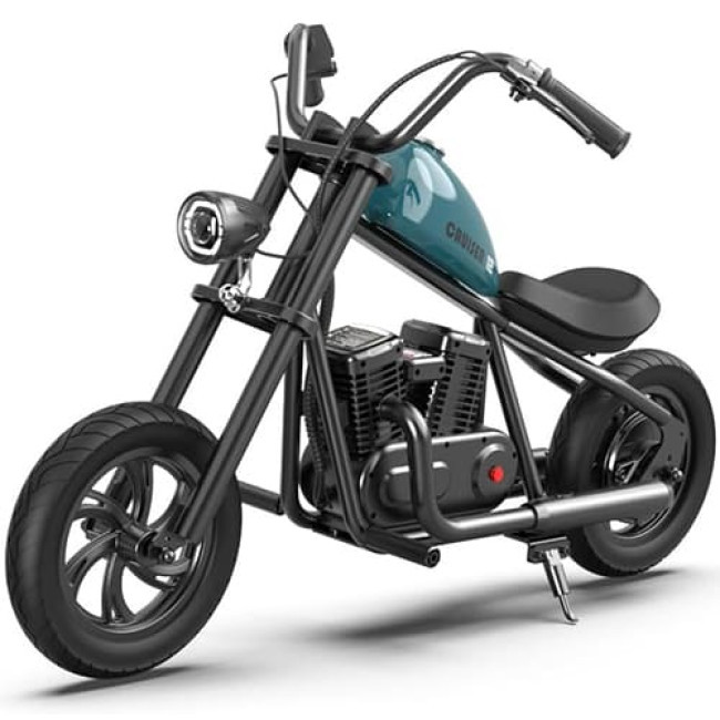 Детский электрический мотоцикл HYPER GOGO Cruiser 12 Голубой - фото 1 - id-p218376472