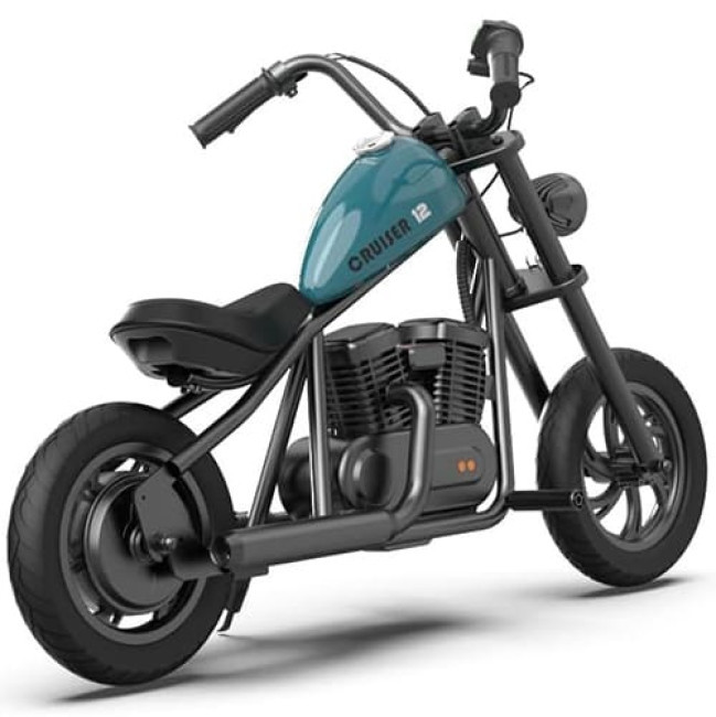 Детский электрический мотоцикл HYPER GOGO Cruiser 12 Голубой - фото 3 - id-p218376472