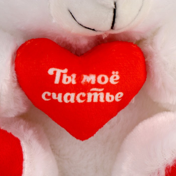 Мягкая игрушка «Ты моё счастье», мишка,, 17 см., с сердечком, МИКС - фото 5 - id-p218377425