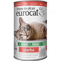 Eurocat влажный корм для кошек с говядиной, 415 г(Венгрия)