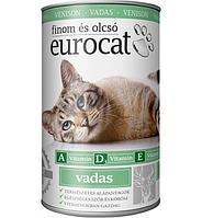 Eurocat влажный корм для кошек с олениной, 415 г(Венгрия)