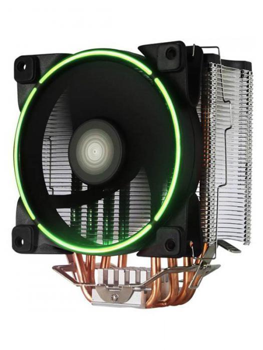Кулер GameMax Gamma 500 Green (Intel LGA775/LGA1155/LGA1150/LGA1156/LGA1151/LGA1200// AMD - фото 1 - id-p218378384