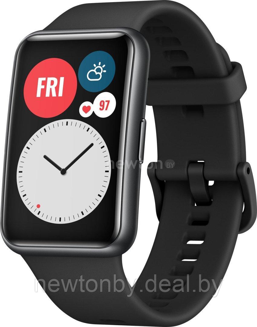Умные часы Huawei Watch FIT (графитовый черный) - фото 1 - id-p215600706