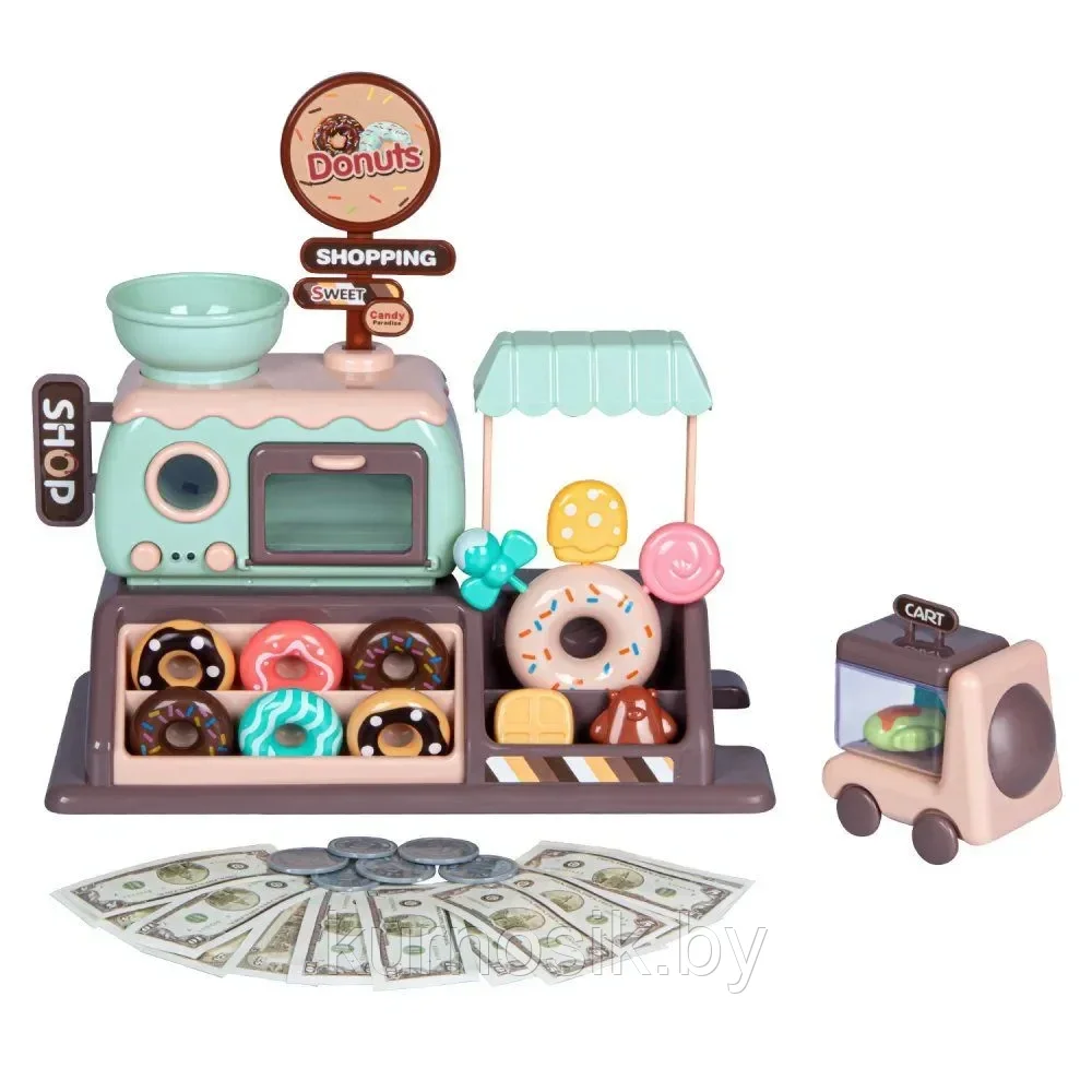 Игровой набор Магазин пончиков, 34 предмета - фото 3 - id-p218382050