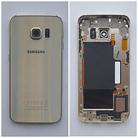 Задняя крышка (корпус) в сборе Samsung Galaxy S6 edge (G925) золотистый