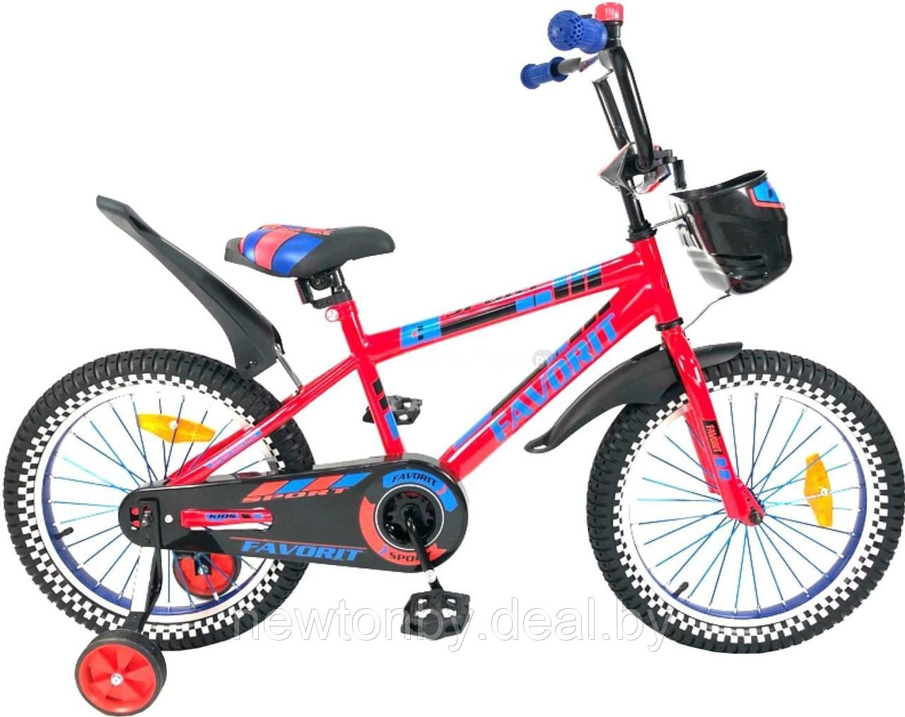 Детский велосипед Favorit Sport 18 (красный, 2019) - фото 1 - id-p185278678