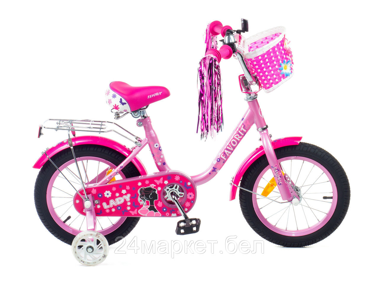 Детский велосипед Favorit Lady 14 LAD-14MG (сиреневый) - фото 1 - id-p218398811
