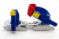 Коньки раздвижные CALAMBUS Bob Skate двухполозные с ремешками синие 24-34 р., KKD-1